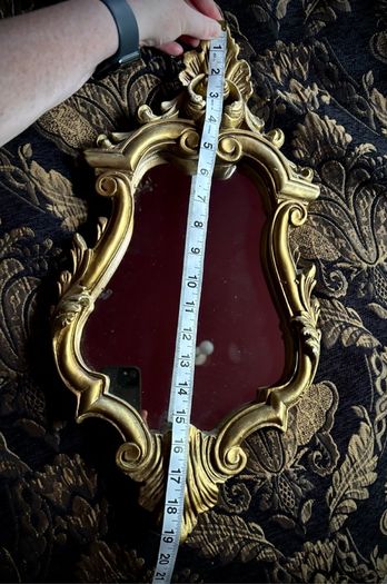 Antique style gold mirror