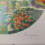 hand signed lithograph Bridge at Giverny by Alain Ragaru Image 2