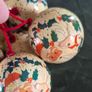 vintage set of Christmas baubles Image 4