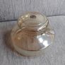 Large vintage tinted glass light shade Image 2