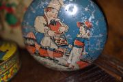 simple simon fairytale toffee tin 1930s
