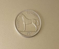 EIRE, 1962 Half Crown. Free Post