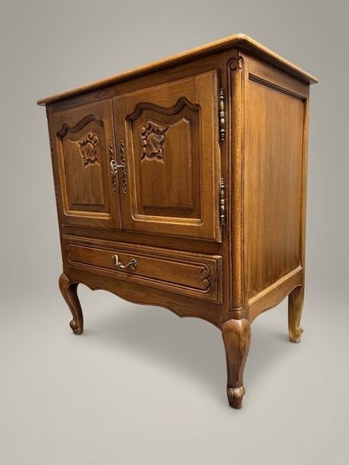 Mid-20th Century French Oak Side Cabinet