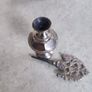 Rare find  Vintage Silver Color Surmadani Kohl Bottle With Stick, Eye Liner Pot Surma dani Box, arabic Kohl bottle flask islamic eye Make Up Bottle Image 4