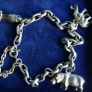 Vintage Heavy Sterling Silver 925 Charm Bracelet length 9" - 31,9g Image 2