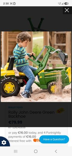 kids ride on tractor