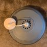 Super cool Industrial-style caged distressed blue ceiling light Image 5