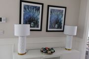 Large White and Gold Lamps (set of 2) 80 each