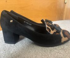 Bourbon by Amy Huberman Suede Heels UK 3