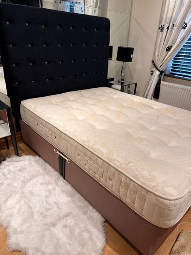 King size bed plus mattress for quick sale. Private sale