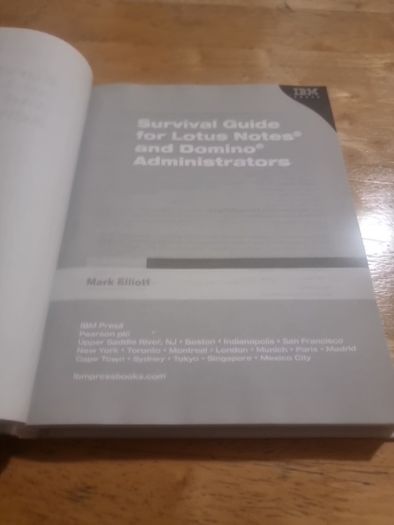 Survival Guide for Lotus Notes and Domino Administrators (Hardcover)