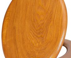 Oak toilet seat
