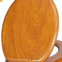 Oak toilet seat