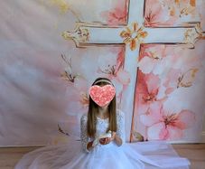Communion photo backdrop