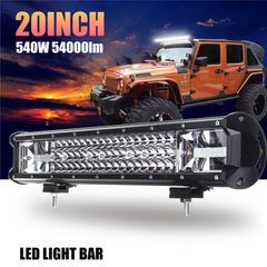 20" 540W 6000K LED Work Light Bar Offroad Driving Lamp Fog Car Truck SUV Boat US