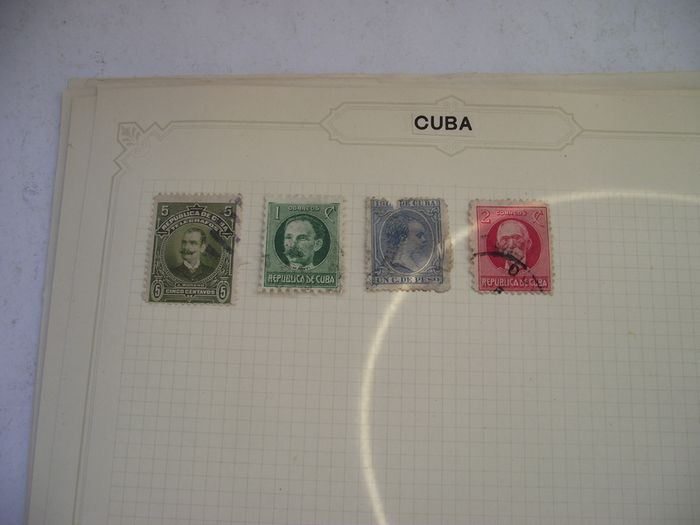 A Collection of Stamps from Central and South Americas on Loose Pages