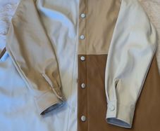 DV8 leather shirt jacket