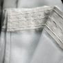 Curtains Tab Top Transparent  2 piece set 137x140cm   White Image 3