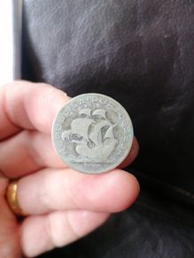 1934 Portugal Silver 5 Escudos Coin