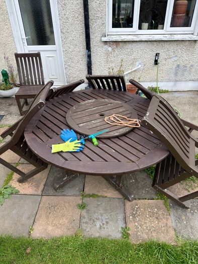 Garden table and chairs