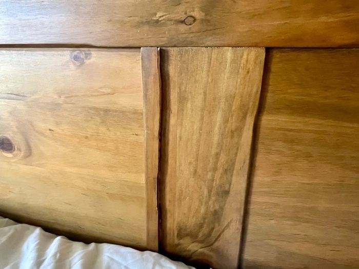 Oak King bed frame