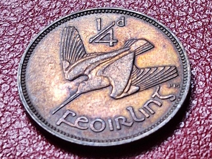 Ireland 1941 Farthing Beautifully Toned coin