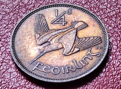 Ireland 1941 Farthing Beautifully Toned coin