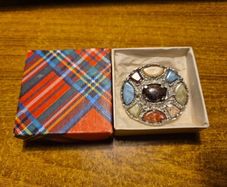 Vintage Celtic Stones Brooch