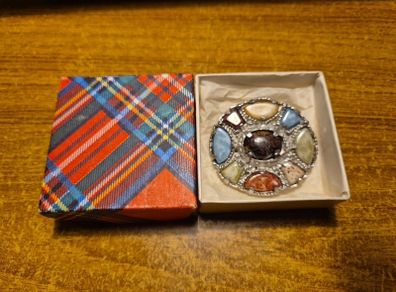 Vintage Celtic Stones Brooch