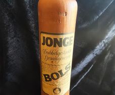 vintage Empty stoneware gin bottle