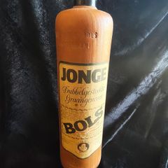 vintage Empty stoneware gin bottle