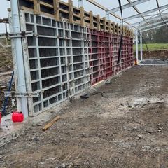 Shuttering. Tanks floors, Walls. Pits. Formwork
