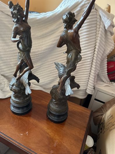 Spelter figurines