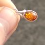 Sterling Silver Amber Pendant set Image 3