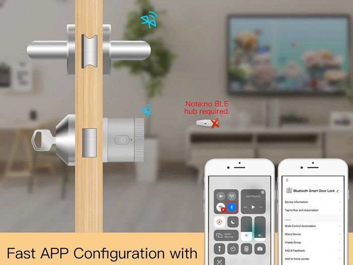 MOES Tuya Bluetooth Smart Lock Silver