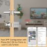 MOES Tuya Bluetooth Smart Lock Silver Image 3