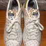 Adidas Originals Stan Smith Ladies UK5.5 EUR38.5 White Leather Trainers Gold Dot Pattern Image 5