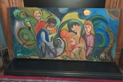 Oil on Board. Children of War