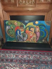 Oil on Board. Children of War
