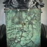 1 Rustic Patinated Turquoise Copper Abstract Wall Art Farmhouse Decor Copper Wall Hangings Metal Wall Art Image 4