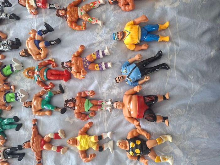 Wwf Wwe Hasbro 42 Figures Plus Ring