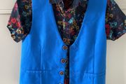 Next 2 piece floral shirt and waistcoat set 3-4 years