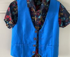 Next 2 piece floral shirt and waistcoat set 3-4 years