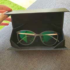 Rodenstock womens glasses frames.Matte grey finish.
