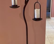 Premium Castillo Collection Solid Wrought Iron Double Floor Lamp