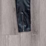 Zara Black Faux Leather Biker Trousers Zip Detail High Waist UK 10 Image 6