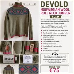 Devold of Norway Womens Wool Jumper Size M