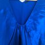 100% Blue Silk Dress Image 2