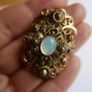 Antique Victorian Brooch with  Cabochon Stone Image 9