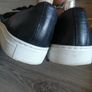LEVIS Black leather trainers Image 6
